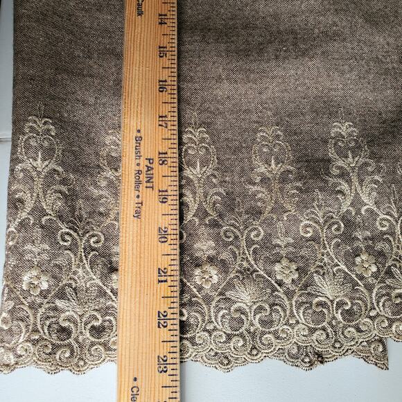 Antonio Melani Tan Tweed Embroidered Pencil Skirt 8 Neutral Lady Corporate - Picture 13 of 15